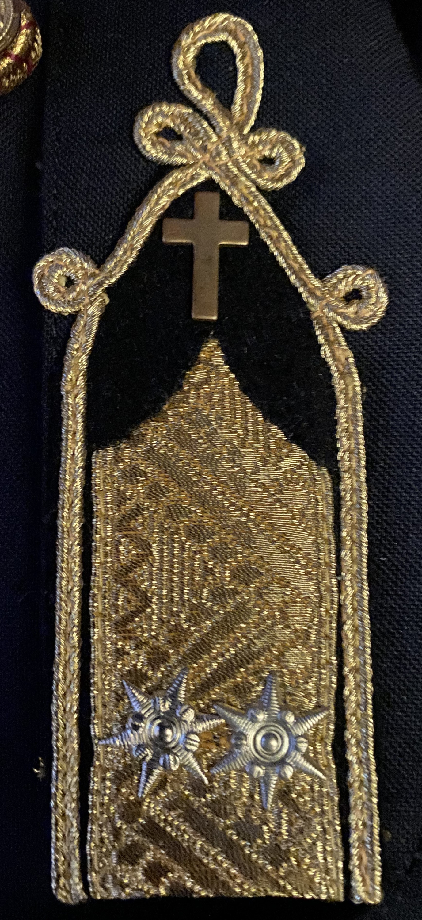 evangélikus kereszt légierős egyenruhán