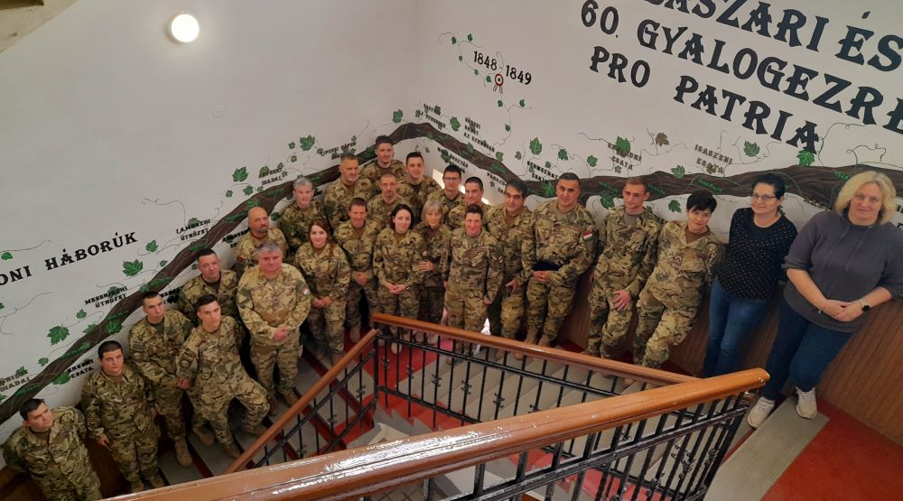 Adventi áhítat Egerben a tartalékosoknál